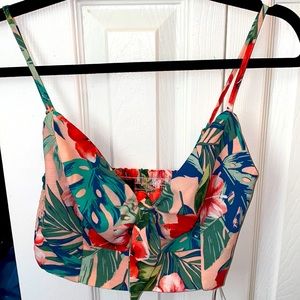 Cute floral crop top